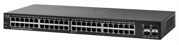 Cisco Business CBS220-48P-4G - Switch - smart - 48 x Gigabit (PoE+) + 4 x Gigabit SFP (uplink) - rack-mountable - PoE+ (382 W)