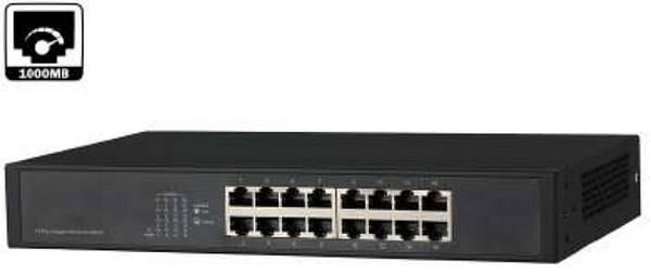 SWITCH DAHUA 16 PORTS 10/100/1000 MBPS GIGABIT