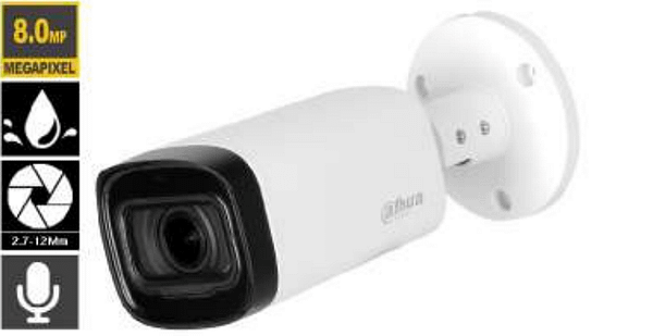 CAMERA BULLET 8 MEGAPIXEL AUDIO motorisé 2.7~13.5mm DAHUA TECHNOLOGY