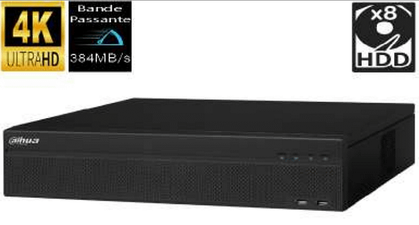 ENREGISTREUR VIDEO RESEAU ULTRA 8HDD 128CH 1280Mbps DAHUA TECHNOLOGY