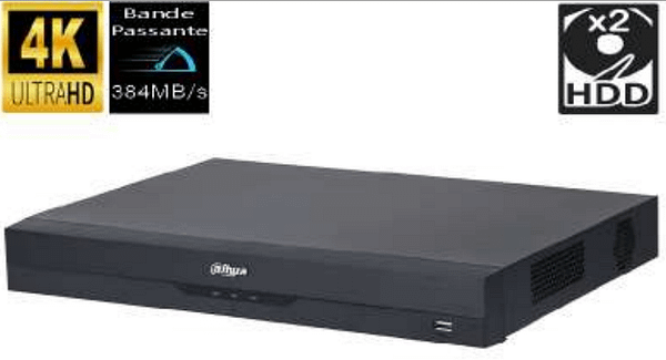ENREGISTREUR VIDEO RESEAU 32CH 2HDD 384Mbps DAHUA TECHNOLOGY
