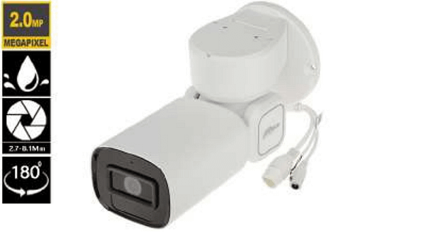 CAMERA BULLET IP 2 MEGAPIXEL PTZ MOTORISE 2.7mm–8.1mm DAHUA TECHNOLOGY