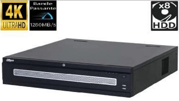 ENREGISTREUR VIDEO RESEAU ULTRA 8HDD 64CH 1280Mbps DAHUA TECHNOLOGY
