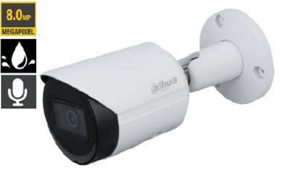 CAMERA BULLET IP 8 MEGAPIXEL 2.8mm AUDIO DAHUA TECHNOLOGY