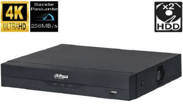 ENREGISTREUR VIDEO RESEAU 16CH 2HDD 256Mbps DAHUA TECHNOLOGY