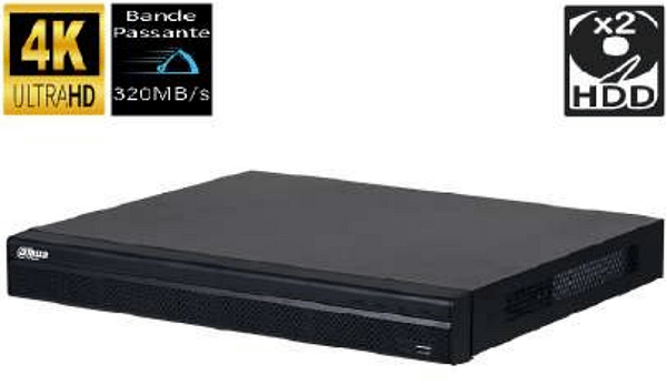 ENREGISTREUR VIDEO RESEAU 8CH 320Mbps DAHUA TECHNOLOGY