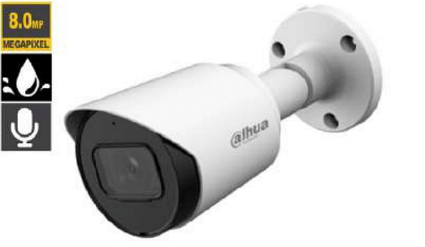 CAMERA BULLET 8 MEGAPIXEL AUDIO 2.8mm DAHUA TECHNOLOGY
