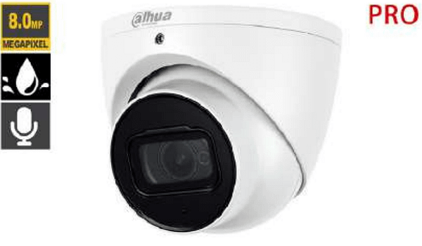 CAMERA DOME 8 MEGAPIXEL AUDIO 2.8mm DAHUA TECHNOLOGY