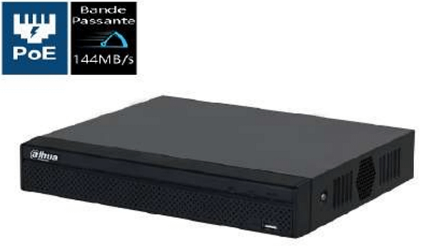 ENREGISTREUR VIDEO RESEAU 8CH POE 144Mbps DAHUA TECHNOLOGY