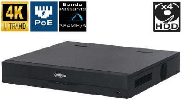 ENREGISTREUR VIDEO RESEAU 32CH 16 POE 4HDD 384Mbps DAHUA TECHNOLOGY