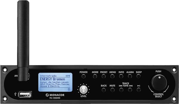 PA-1200IRD Module Insert Radio Internet + tuner DAB+/FM RDS avec port USB, pour amplificateur mélangeur PA