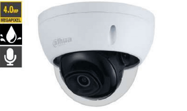 CAMERA DOME IP 4 MEGAPIXEL ANTI VANDALE 2.8mm AUDIO DAHUA TECHNOLOGY