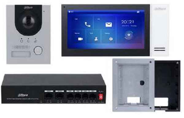 KIT VIDEOPHONE IP AVEC SWITCH DAHUA TECHNOLOGY