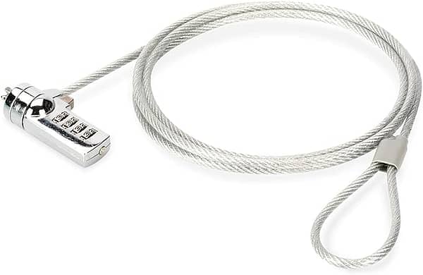 ednet Combination Security Lock cable Grey, Silver 1.5 m for Laptop