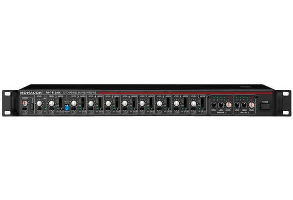 PA-1412MX: Preamplificateur PA mixeur 10 entree - jusqu'e 10 microphones
