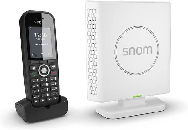 Snom M425-1 Solution sans fil : base DECT M400 + 1x Combiné M25 extensiblé  jusqu'à 20 combinés