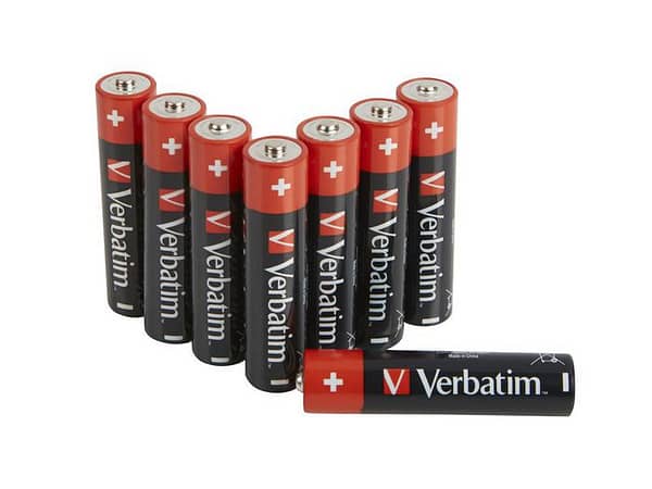 Verbatim - Pack de 08x piles AAA / LR03  1.5 V - Alcaline