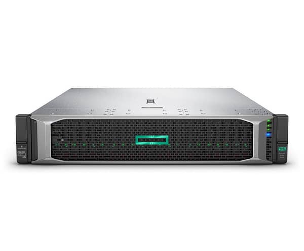 HPE ProLiant DL380 Gen10  2x CPU Intel® Xeon® Gold 6138 (27,5 Mo de cache, 2,00 GHz) 64GB DDR4 - ECC /P408i/2x500w/8SFF SAS - 1x 4 Ethernet 1Gbps (Adaptateur HPE 331i)