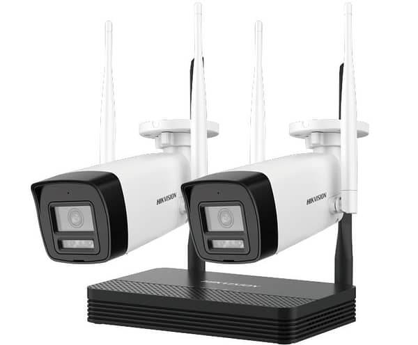 Hikvision NK42W0H- Kit vidéosurveillance WIFI sans fil  2 caméras Bullet  4MP 2.8mm Exterieur  Audio In  Sans Disque Dur