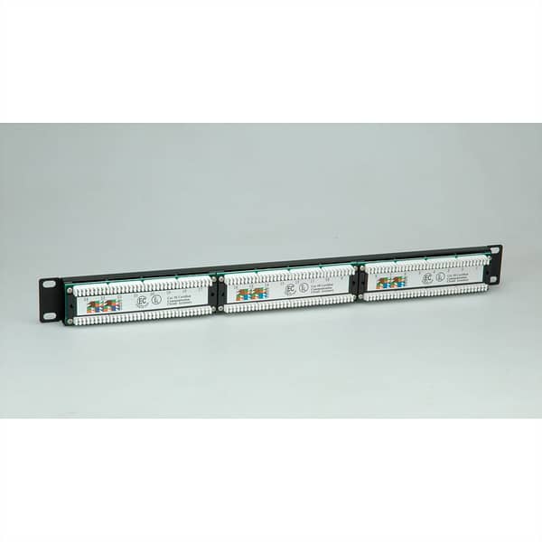 26.99.0349 VALUE Cat.5e 19" Patch Panel, 24 Ports, UTP, black