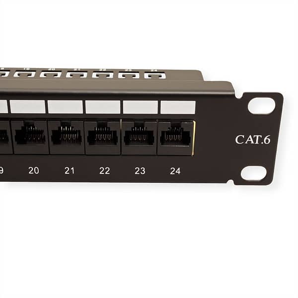 26.99.0358 VALUE Cat.6.A 19" Patch Panel, 24 Ports, UTP, black