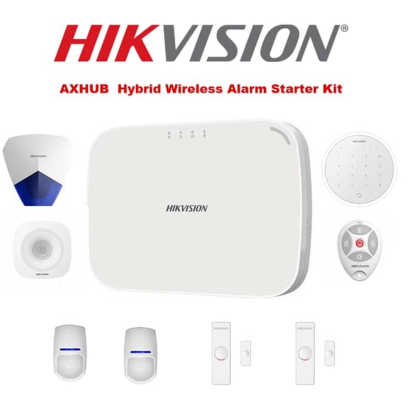 HIKVISION Kit AX Hybrid DS-PHA20-W2P 4 zones Filaire et 16 zones Radio