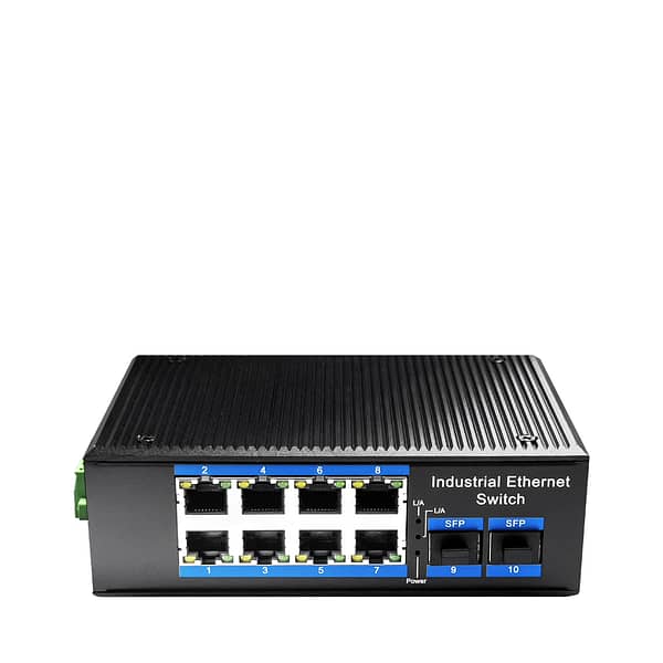 Cudy IG1008S2P 8-Port Gigabit Industrial PoE Switch with 2 Gigabit SFP Port
