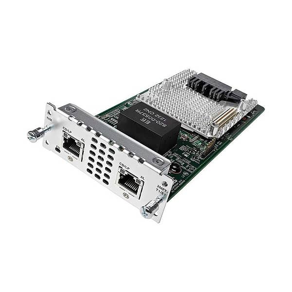 Cisco NIM-2MFT-T1/E1= 2 port Multiflex Trunk Voice/Clear-chann Cisco Expansion Module - 2 x T1/E1 Network - 1 Pack - For Data Networking - Fast Ethernet
