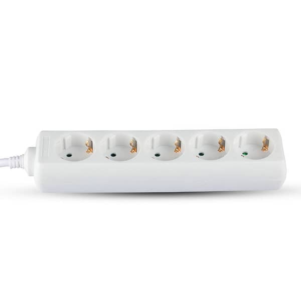 VT-1175-5  Bloc multiprise 5X câble 3.0m blanc